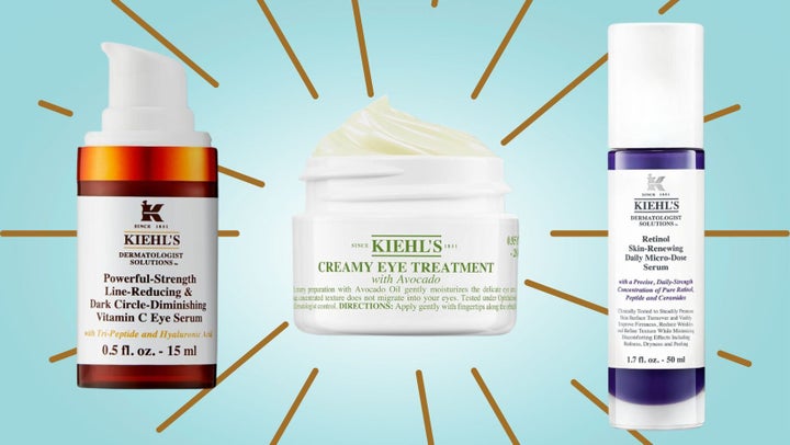A brightening eye serum cream, an avocado eye treatment and a micro-dose retinol serum. 