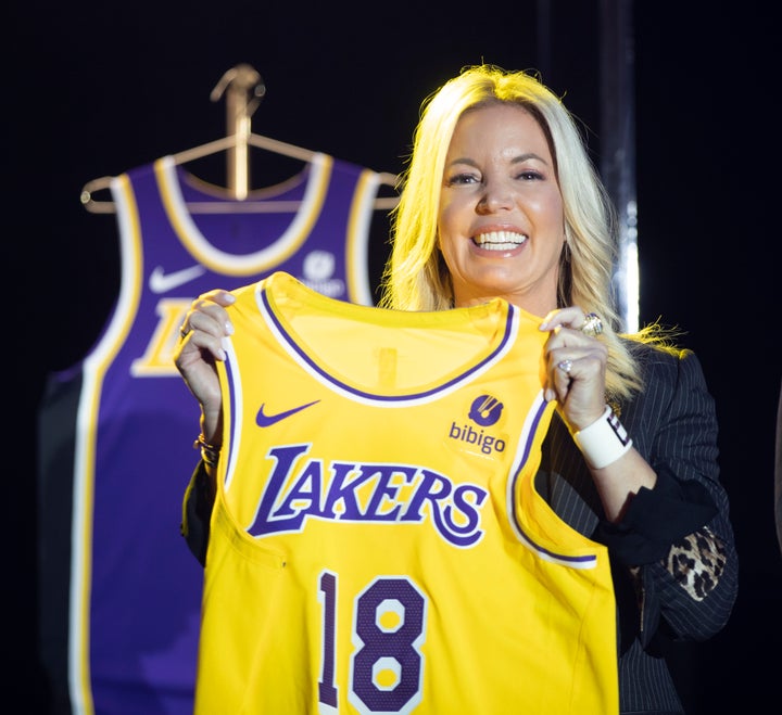 Lakers co-owner Jeanie Buss in 2021. Her family has owned the team since 1979.