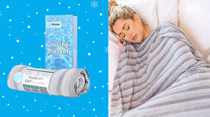The reviewer-favorite Ailemei Direct cooling throw blanket is nearly half off at Amazon right now.